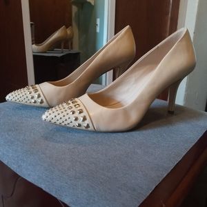 BCBGeneration Nude Stud Heels (9)